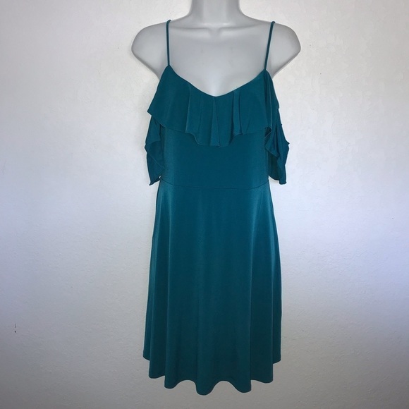 COPY - 2/$25 Express Stretch Cold Shoulder Ruffle Dress - Picture 6 of 7